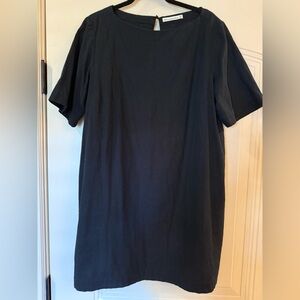 Abercrombie & Fitch Black Linen Blend T-shirt Dress size XL